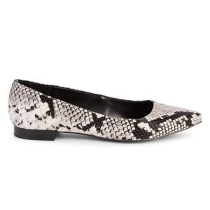 CALVIN KLEIN Emerin Snake-Print Flats